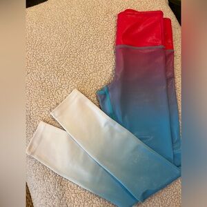 Zyia Rainbow light n tight no pockets slight shimmer Size 0, never worn